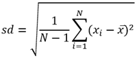 Standard deviation equation Standard deviation equation